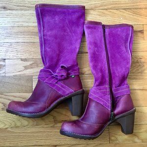 Stunning purple El Naturalista boots, NWOT